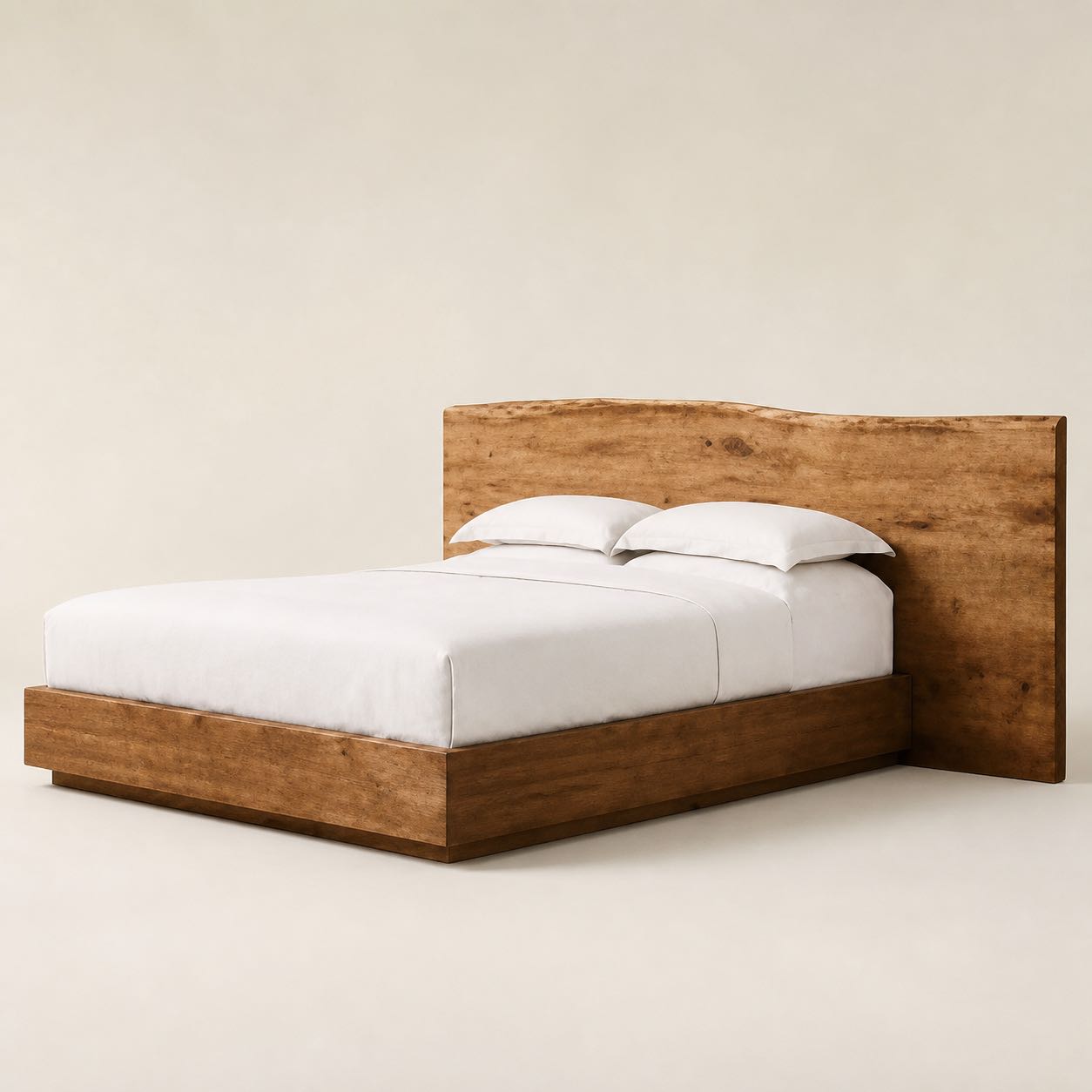 Massa Timber Screen Bed — Photoreal concept visual