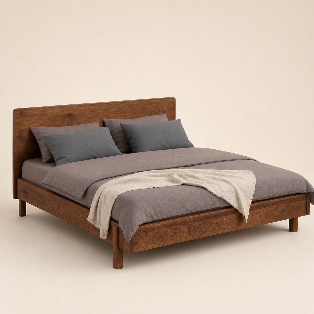 Anghiari Frame Bed — Photoreal concept visual