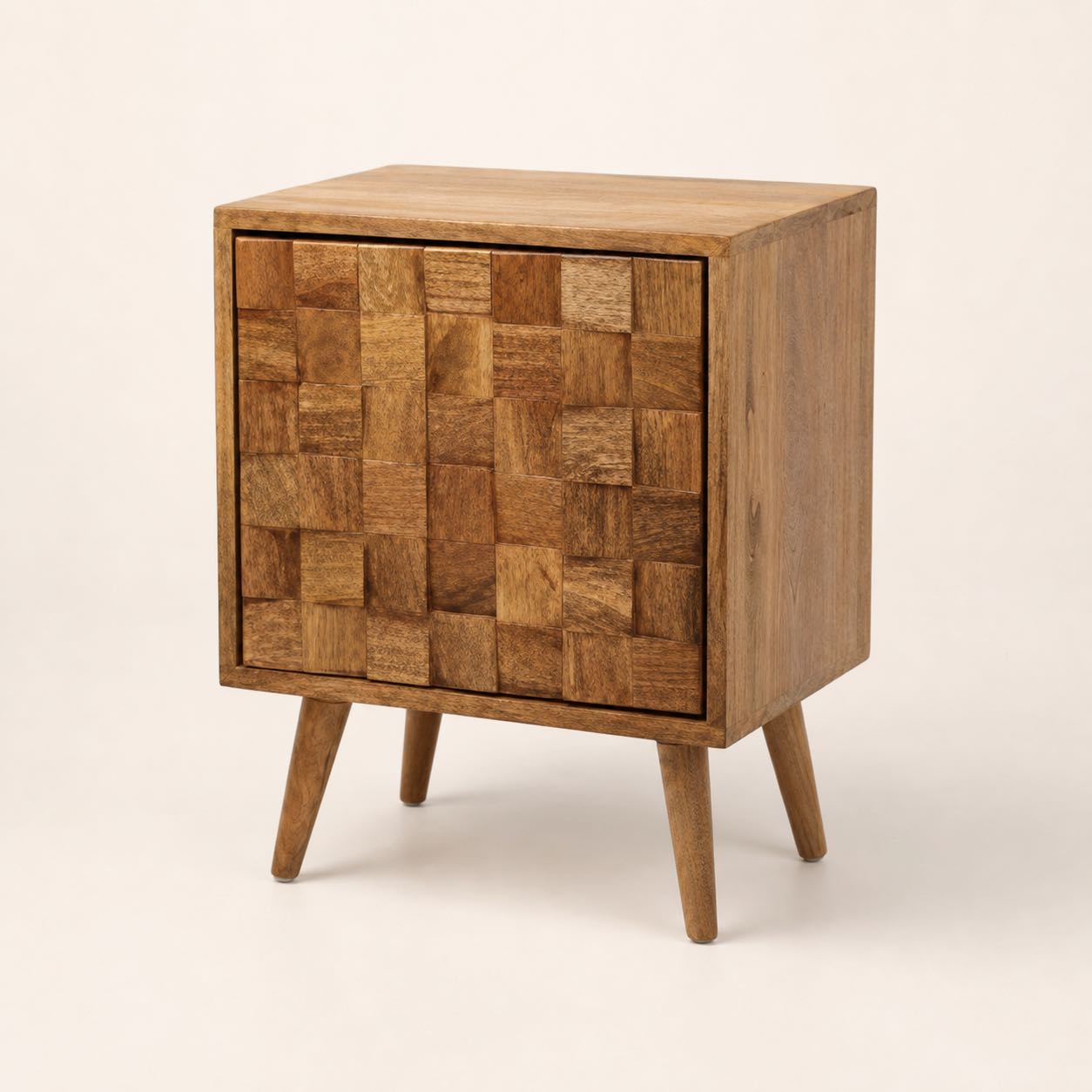 Certaldo Patchwork Nightstand — Photoreal concept visual