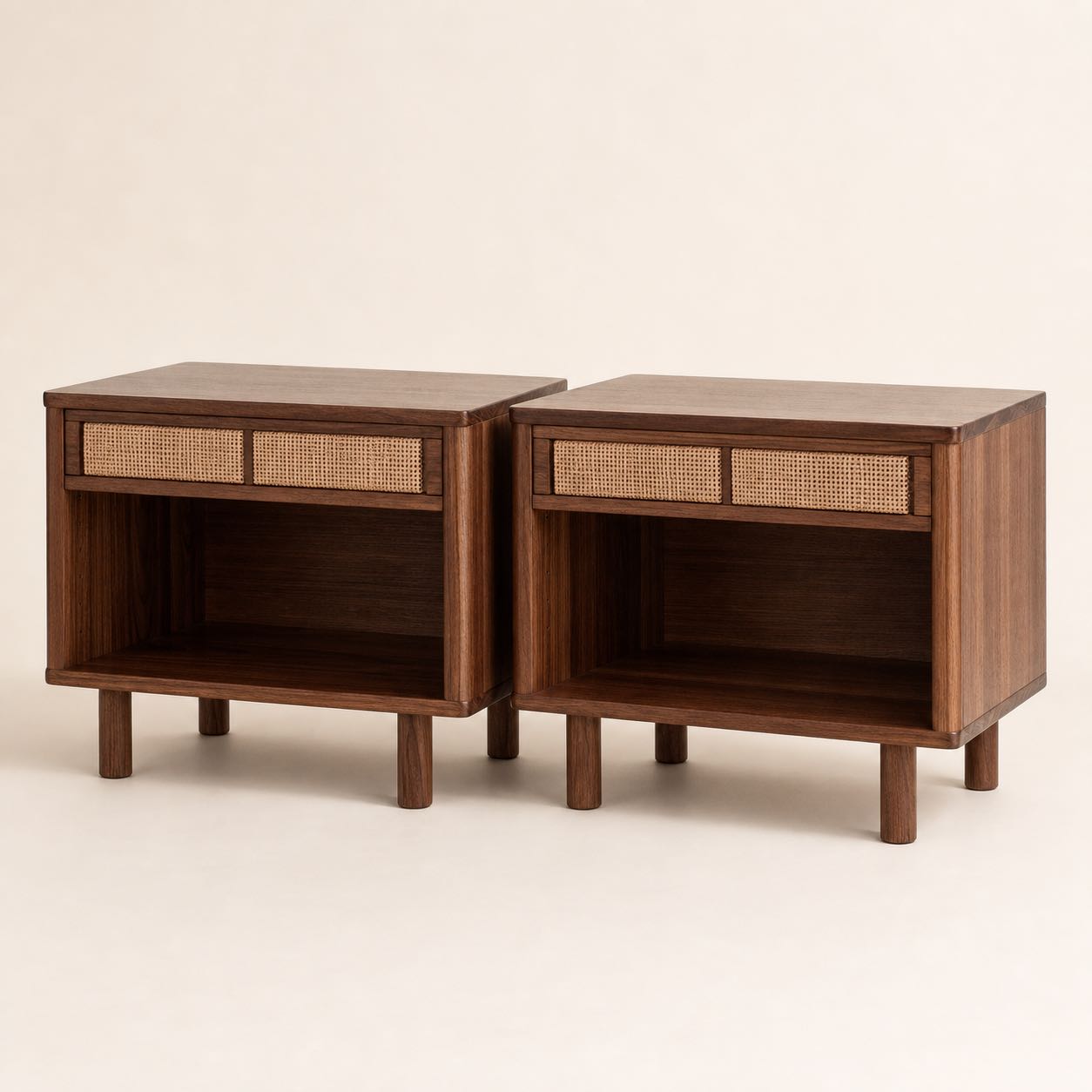 Prato Gallery Nightstands — Photoreal concept visual