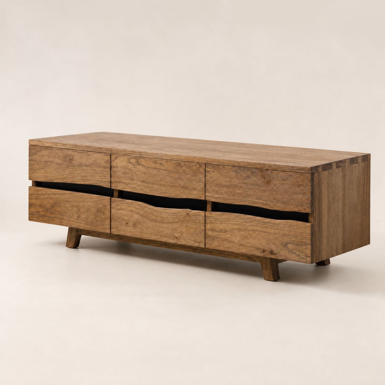 Valdichiana Wave Credenza — Photoreal concept visual