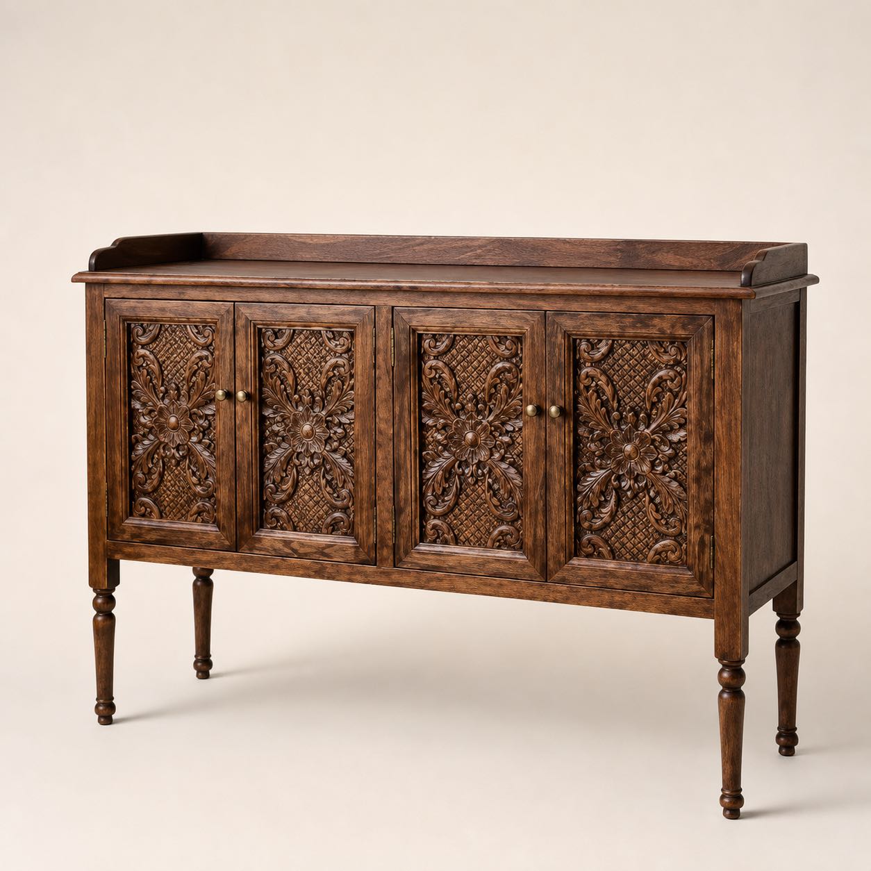 Cortona Carved Cabinet — Photoreal concept visual