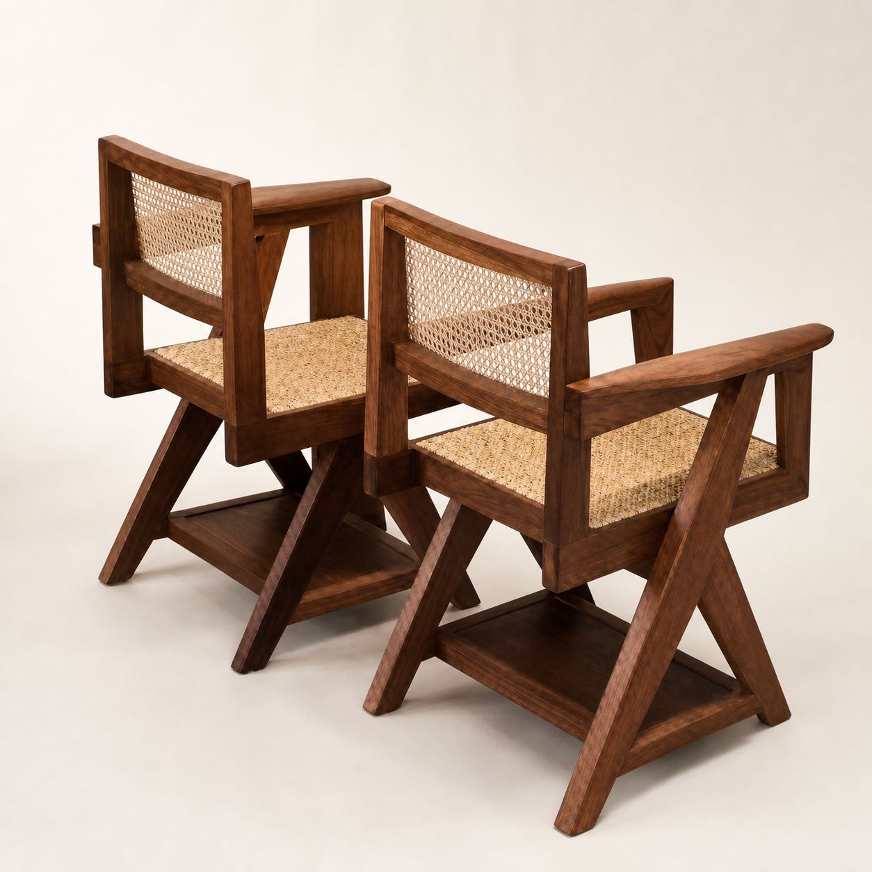 Lucca Framed Cane Chairs — Photoreal concept visual