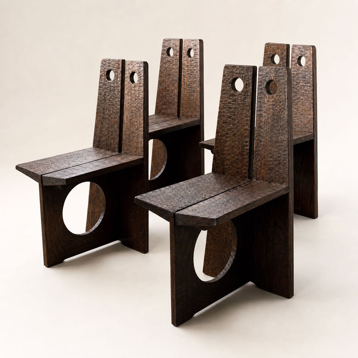 Pitigliano Moon-gate Chairs — Photoreal concept visual