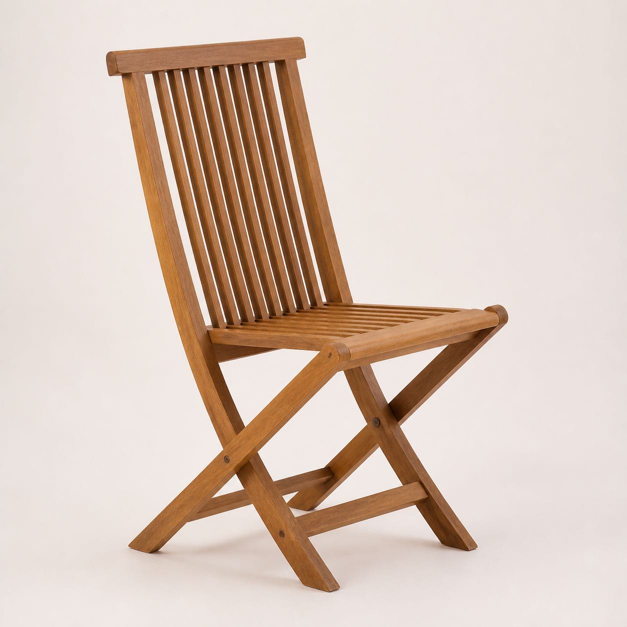 Collodi Folding Slat Chair — Photoreal concept visual