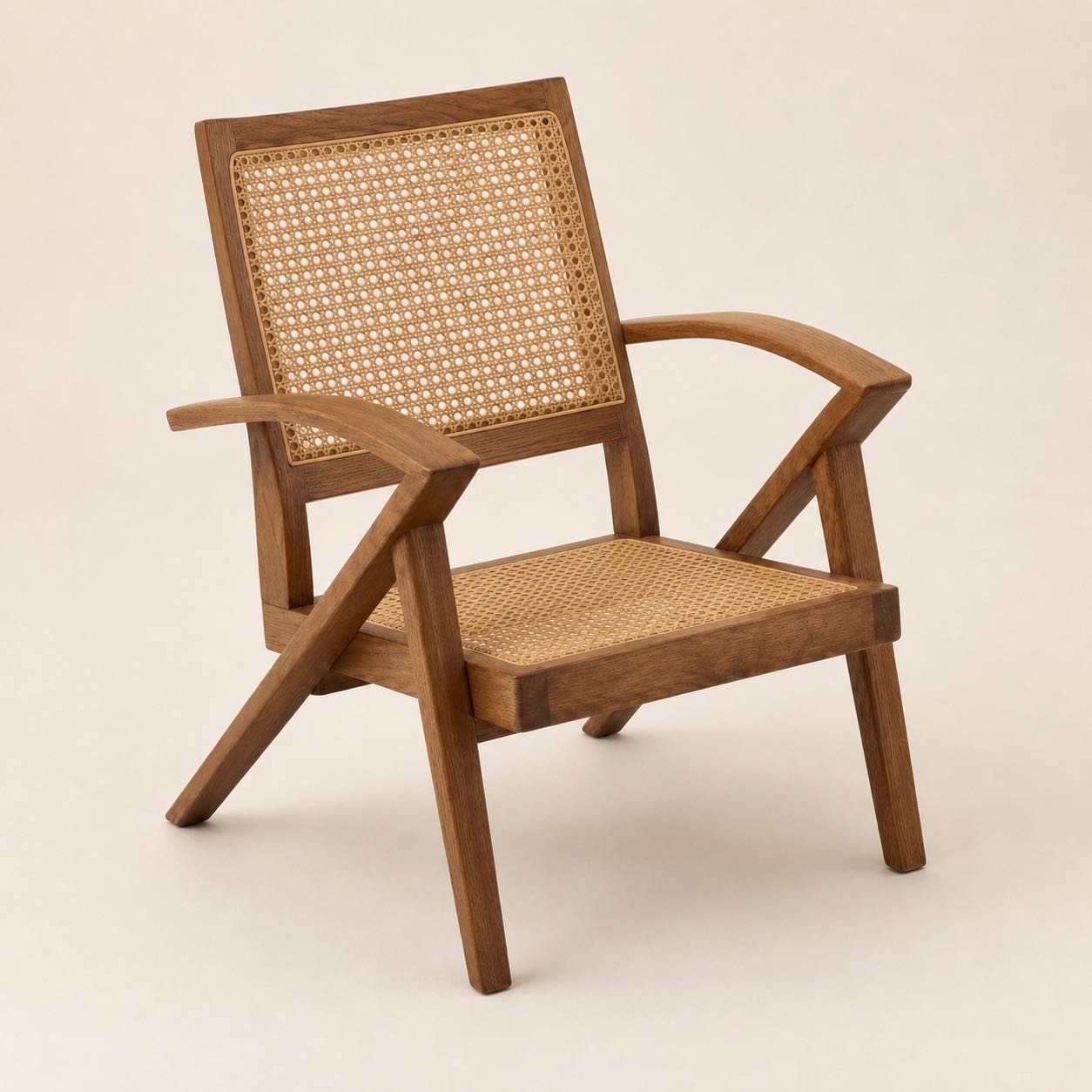 Pienza Cane Dining Chair — Photoreal concept visual