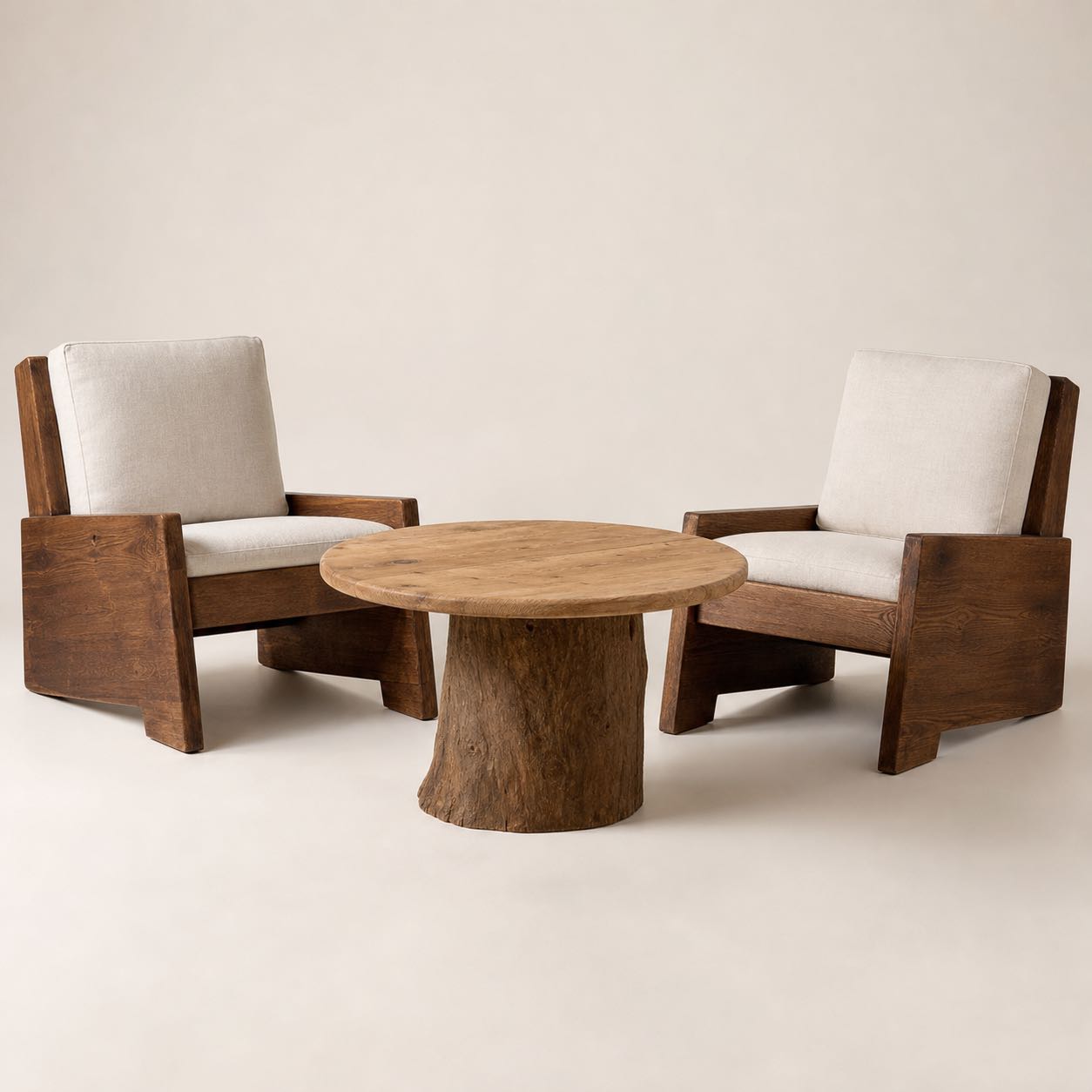 Orcia Fireside Conversation Set — Photoreal concept visual