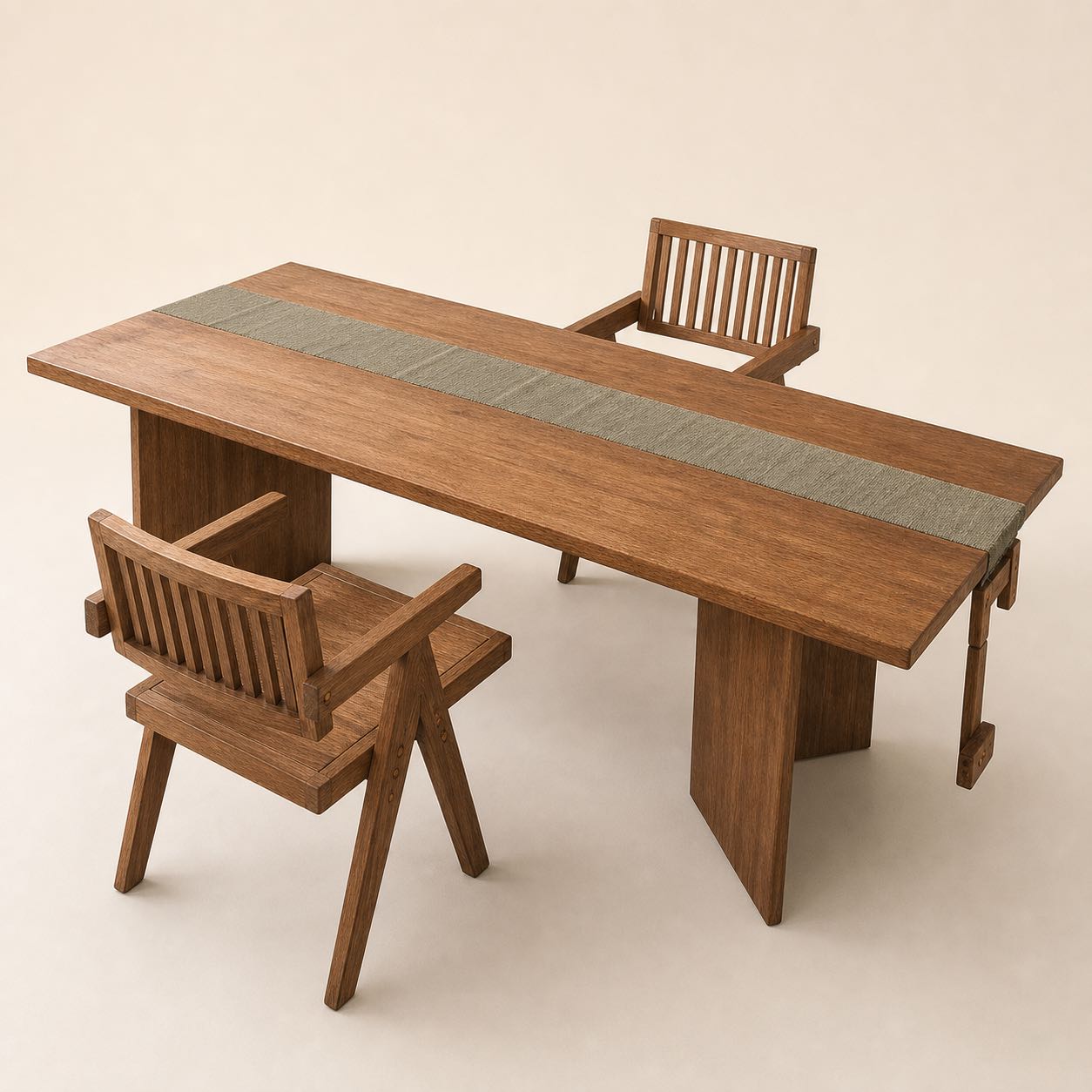 Maremma Tapestry Dining Table — Photoreal concept visual