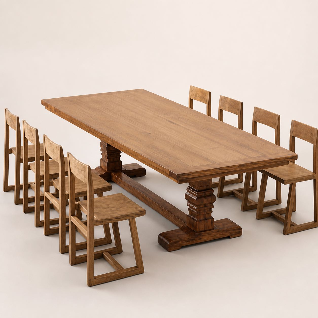 Siena Gallery Dining Ensemble — Photoreal concept visual