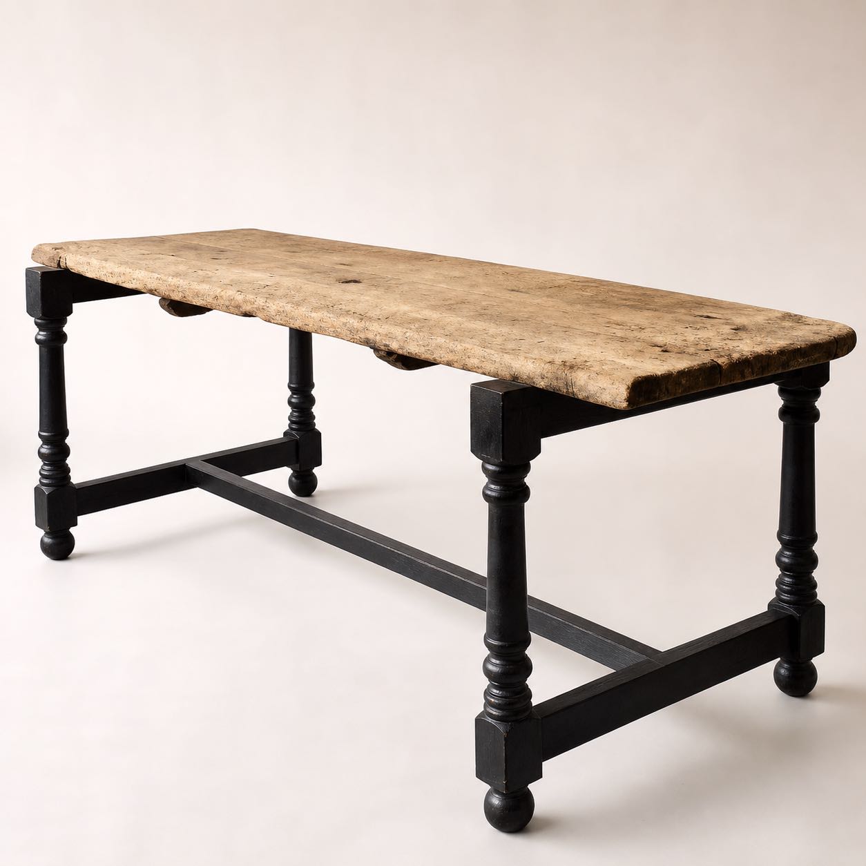 Pienza Turned Refectory Table — Photoreal concept visual