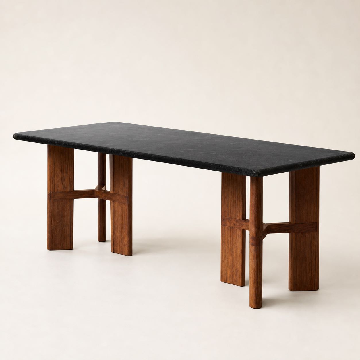 Vinci Light Frame Dining Table — Photoreal concept visual