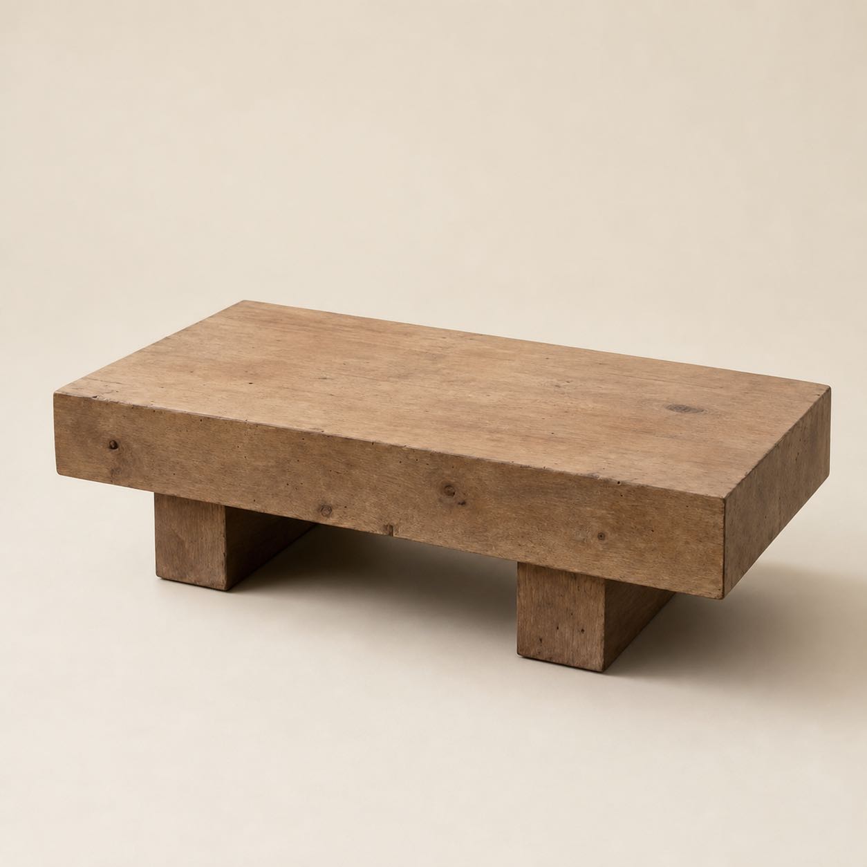 Orcia Monolithic Coffee Table — Photoreal concept visual