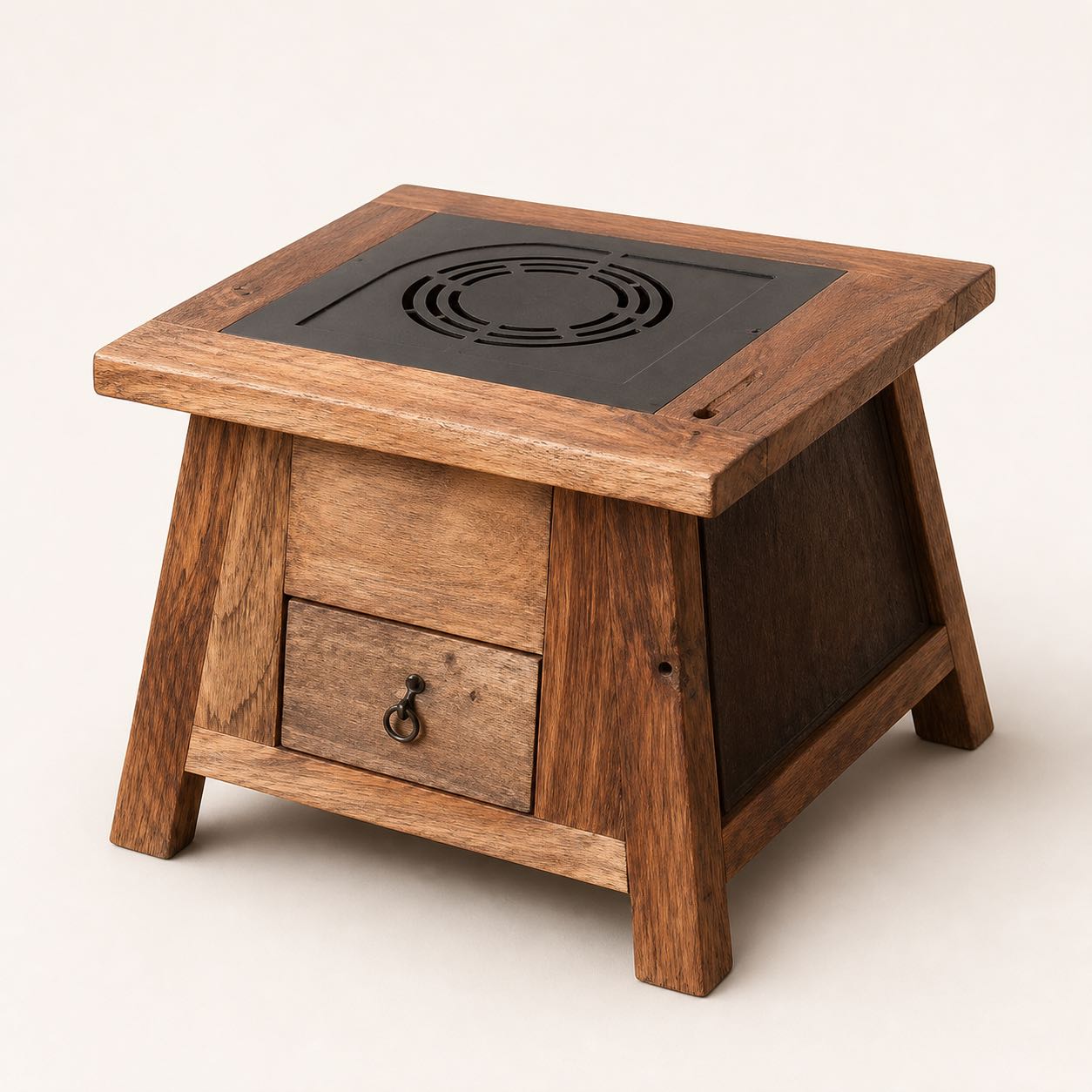 Greve Hearth Side Table — Photoreal concept visual