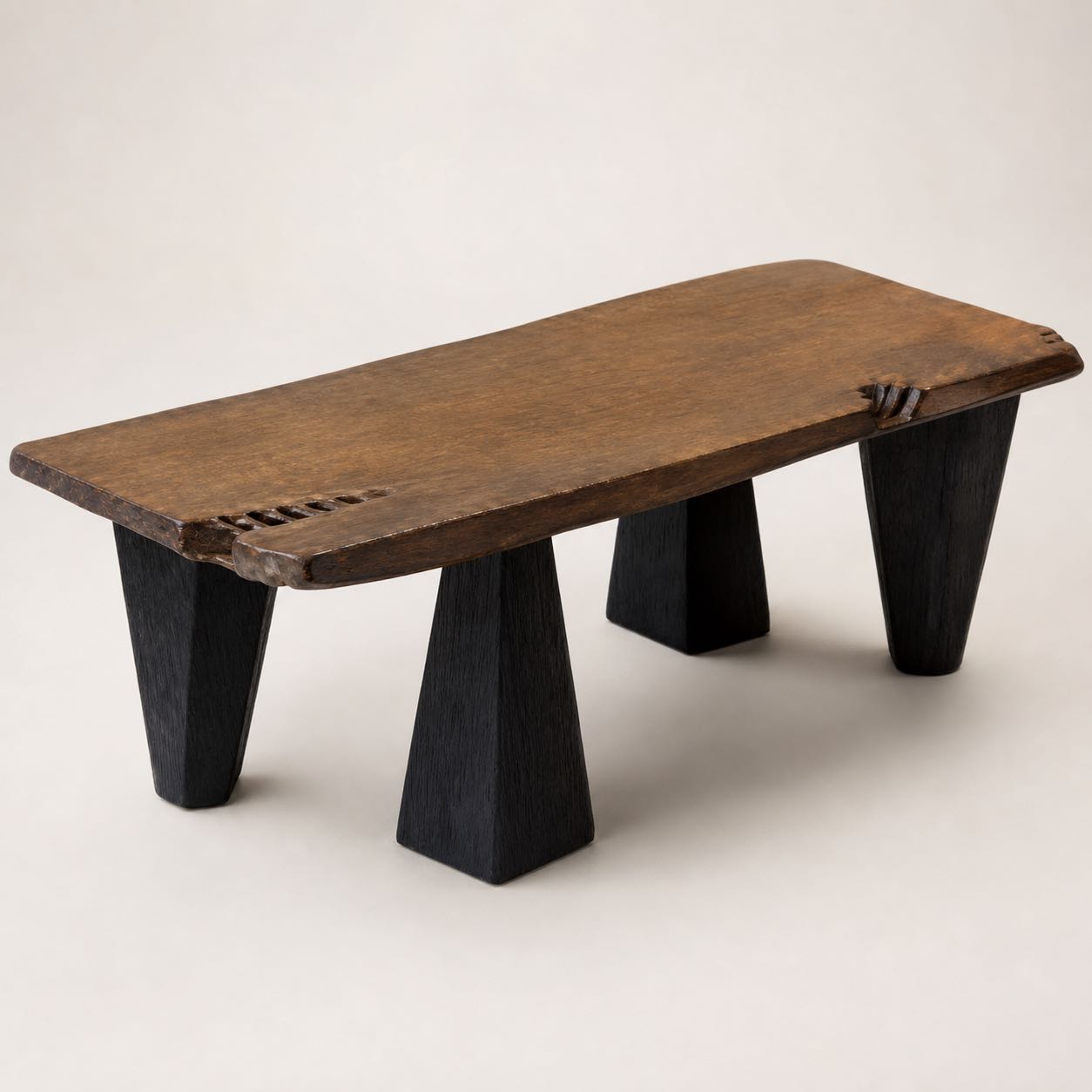 San Quirico Live-edge Bench — Photoreal concept visual