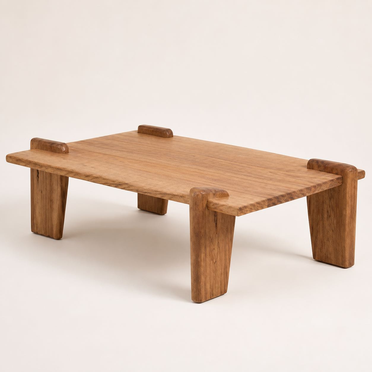 Montalcino Pegged Low Table — Photoreal concept visual