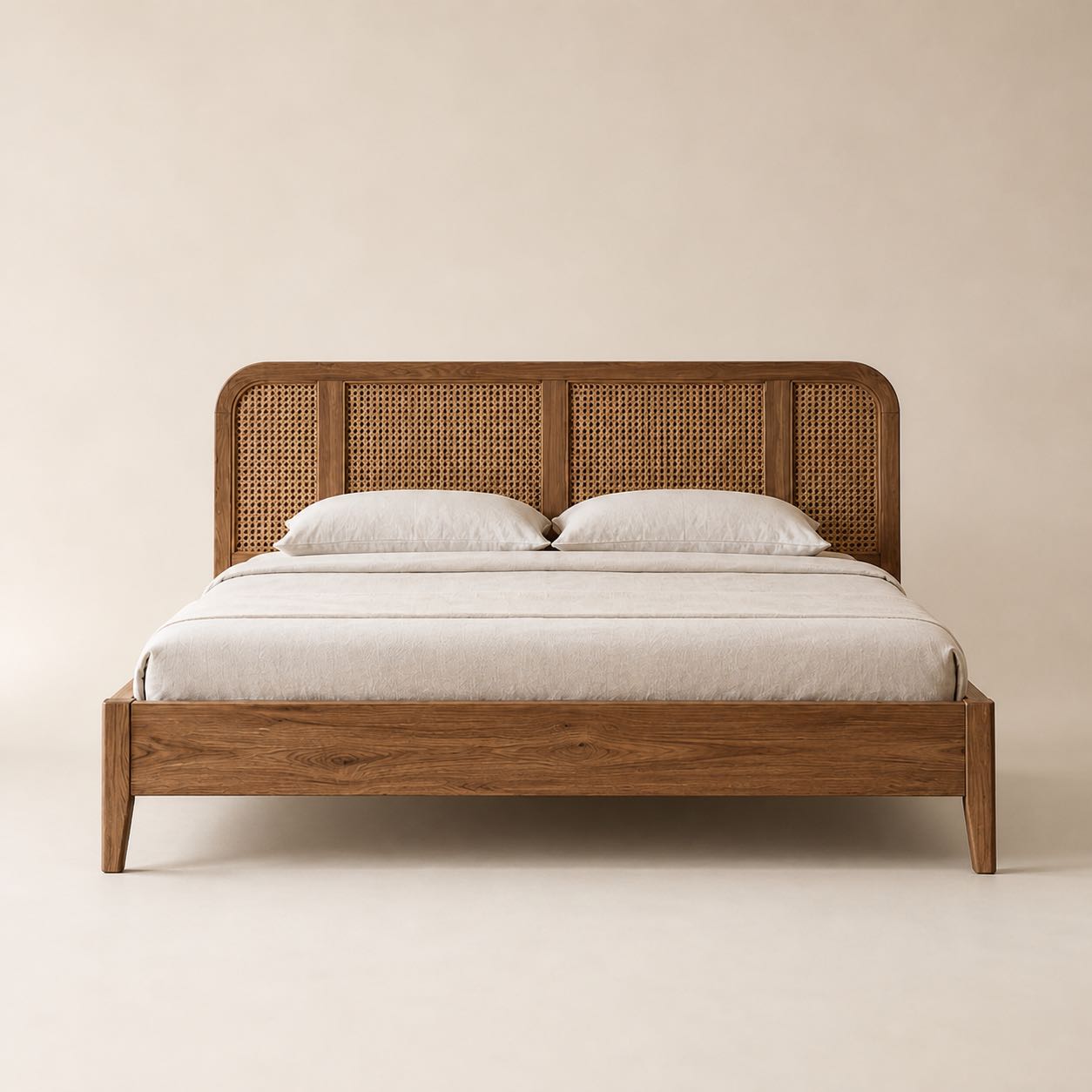 Fiesole Cane Bed — Photoreal concept visual