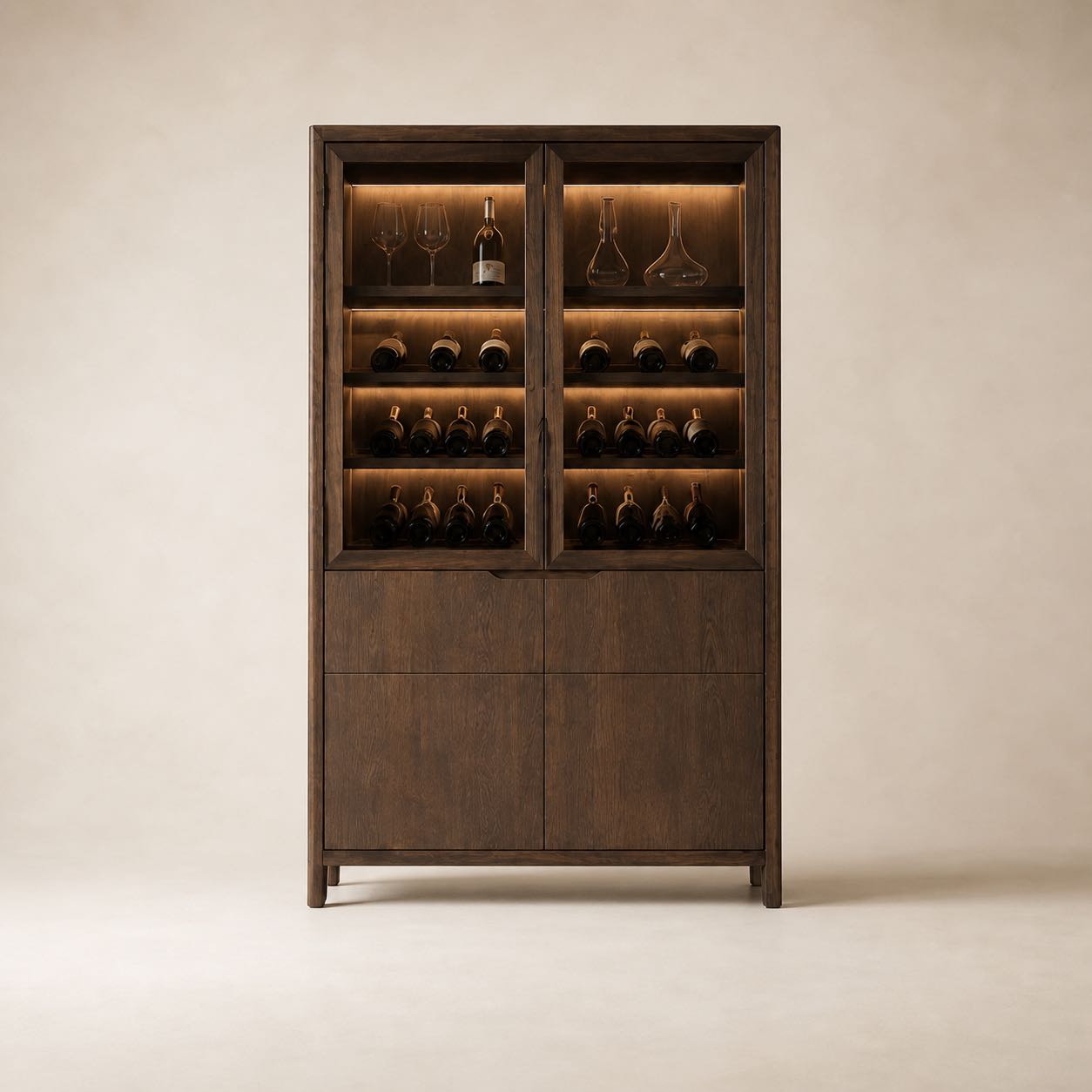 Montepulciano Wine Cabinet — Photoreal concept visual